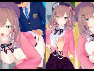 [hentai Game Koikatsu! ]have Sex with Big Tits Vtuber Suzuhara Lulu.3DCG Erotic Anime Video.