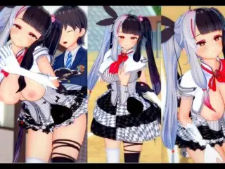 [hentai Game Koikatsu! ]have Sex with Big Tits Vtuber Yorumi Rena.3DCG Erotic Anime Video.