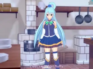 3D/Anime/Hentai. KonoSuba: the Goddess Aqua Gets Fucked and Loves it !!