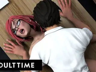 ADULT TIME - Hentai Sex University Prodigy Dominates Principal's Pussy for his Midterm Exam