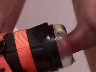 Cum twice with my new Cock Milking Machine