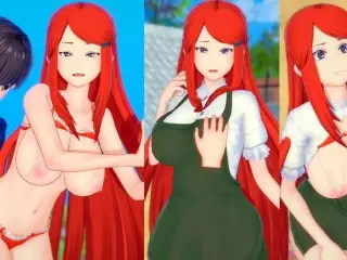 [hentai Game Koikatsu! ]have Sex with Big Tits Naruto Kushina Uzumaki.3DCG Erotic Anime Video.