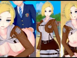 [hentai Game Koikatsu! ]have Sex with Big Tits Attack on Titan Annie Leonhart.3DCG Erotic AnimeVideo