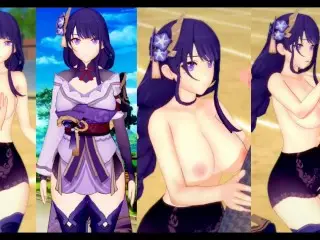 [hentai Game Koikatsu! ]have Sex with Big Tits Genshin Impact Raiden Shogun.3DCG Erotic Anime Video.