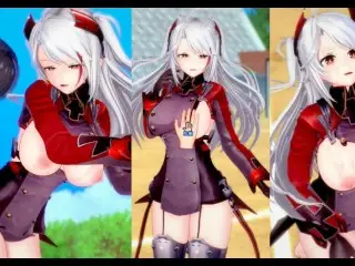 [hentai Game Koikatsu! ]have Sex with Big Tits Azur Lane Prinz Eugen.3DCG Erotic Anime Video.