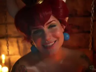 ASMR Roleplay - Bowsette gives Mario a Blowjob in her Dungeon