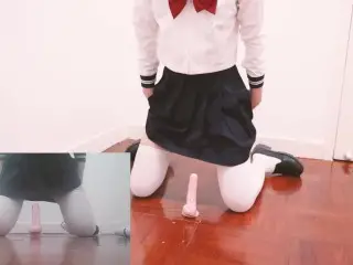 【伪娘】女装子用肉棒和玩具高潮