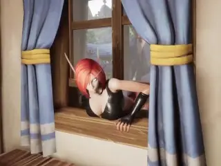 Elf Thieve Stuck on a Window Whorecraft TOA