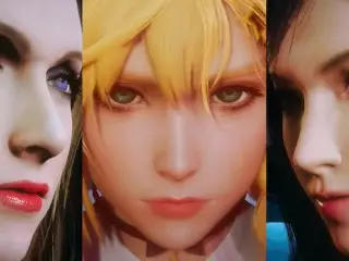 Final Fantasy 7 Futa - Girl Cloud x Tifa x Scarlet - 3D Drama Version