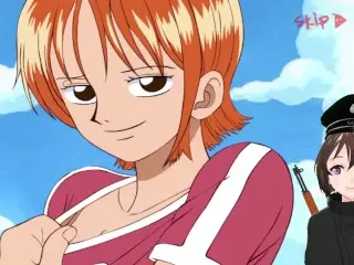 Nami changes Clothes in Front of her Crew