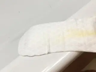 おりものがたっぷり染み込んだおりものシートに濃い精液をぶっかけ受精