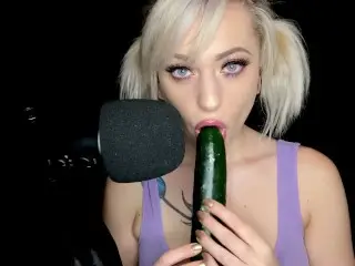 Slurping on your Big Fat Cucumber (Arilove ASMR)