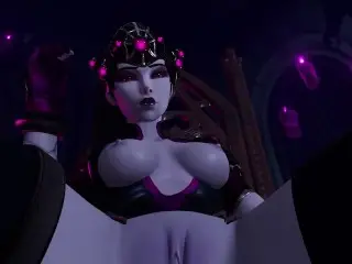 Licking the Widowmaker's Pussy on Halloween