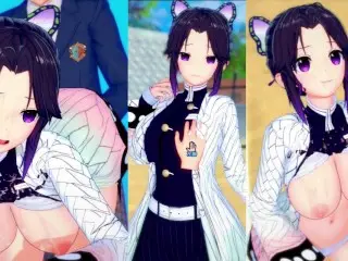 [hentai Game Koikatsu! ]have Sex with Big Tits Demon Slayer Shinobu Kocho.3DCG Erotic Anime Video.