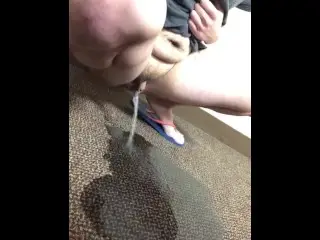 Gushing Pee on Carpet in Common Area