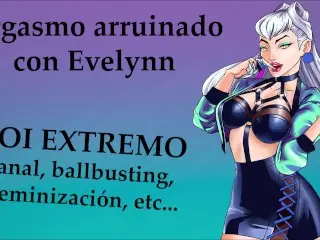 JOI EXTREMO Con Evelynn De LoL, Estilo KDA. Voz Española.