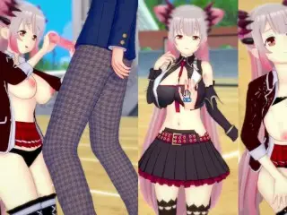 [hentai Game Koikatsu! ]have Sex with Big Tits Vtuber Suou Patra.3DCG Erotic Anime Video.