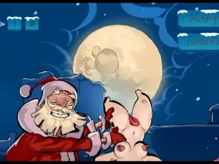 Christmas Eve in Metropolis [xmas Hentai PornPlay] Santa got Stuck while Delivering Dildo Toys