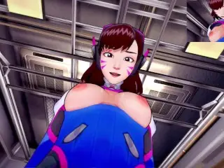 Overwatch Futa Dva Blowjob Taker POV