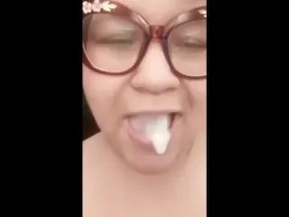 Fatty Loves taking Dick - Mouthful of Cum