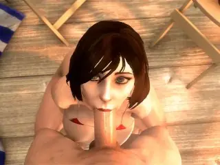 Elizabeth BioShock Big Boobs POV Blowjob - (noname55)