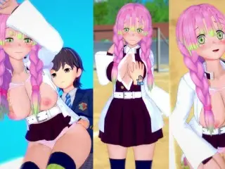 [hentai Game Koikatsu! ]have Sex with Big Tits Demon Slayer Mitsuri Kanroji.3DCG Erotic Anime Video.