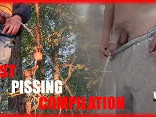 Public Pissing Compilation - Big Cock and Balls, Uncut