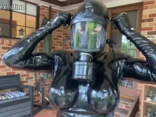 Latex Alien Testing Gas Masks