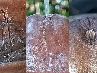 BigDickinDaJungle Blows a Big Load in Extreme Closeup- Precum Play Moaning Cumshot Horny Guy Strokes