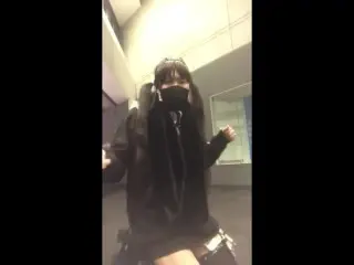 バイブとパルスでまともに歩けない男の娘の自動アクメ