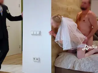 Wedding Fuck of a Depraved StepMom with her Stepson - SexWife Djelka Bianki Cheats on her Husband