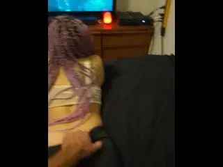 Stepbrother Walks in on me Gaming and Starts Fucking me