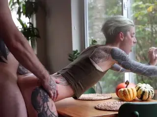 Runt's first Halloween with Mike Panic
