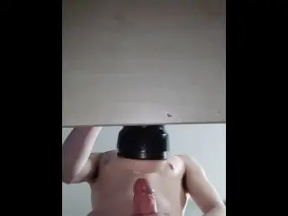 VIRGIN LOSES IT TRYING FLESHLIGHT 1ST TIME