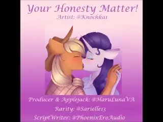 (FOUND ON ITCH.IO AND GUMROAD) F4F your Honesty Matters! Ft AppleJack x Rarity Ft @Sarielle13