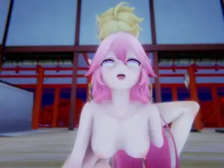 Yae Miko Genshin Impact 3D HENTAI Short Clips 4