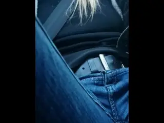 Masturbating while DRIVING MY CAR Home from the Office 🥵😅 Fucking Horny...couldn't Wait - AngyCums