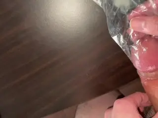 Put Lotion and Penis in a Plastic Bag and Jerk off inside