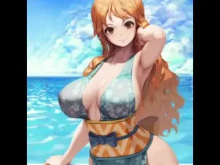 ONE PIECE - HOT NAMI WANT TRY THREESOME WITH ZORO AND SANJ / DOUBLE PENETRATION / LICKING PUSSY