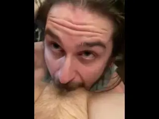 POV my Boyfriend Eating my Hairy Pussy and Rimming my Tight Asshole to get me off