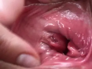 Wet Sounds of Wide Open Pussy. Clit Rubbing Pulsating Orgasm. Close-up.