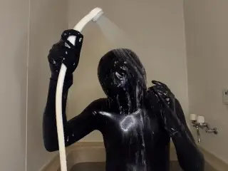 I'm going to take a Shower now in Rubber Suit - Pornhub Gay