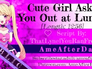 Cute Girl Asks you out at Lunch [school Mates to Lovers] [erotic Audio]