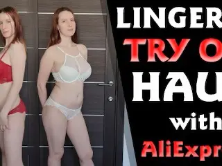 SPICY LINGERIE TRY ON HAUL with ALIEXPRESS