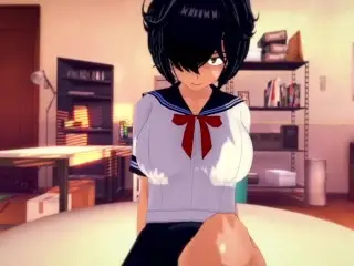 POV Hentai Feet Mikoto Urabe Pleases you with her Feet Mysterious Girlfriend X