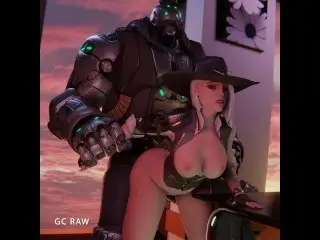 BOB! DO SOMETHING! Ashe want Sex with Big Dick in Doggy Style. GCRaw. Overwatch