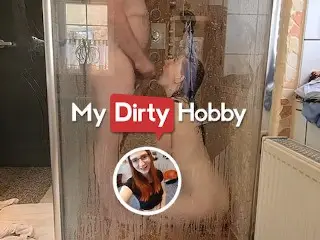 MyDirtyHobby - FinaFoxy Apologizes to her Stepdad for Hogging the Shower with a Wet Steamy Blowjob