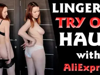 SPICY LINGERIE TRY ON HAUL with ALIEXPRESS NUDE VERSION