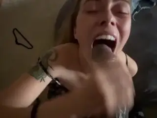 Face Fucking Big Booty Latina Sloppy Head W/Cum in Mouth 🍆💦💦