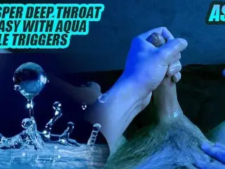 (ASMR) Sloppy Deep Throat Whispered Fantasy with Wet Trigger Tingles / Male Solo JOI Jerking off